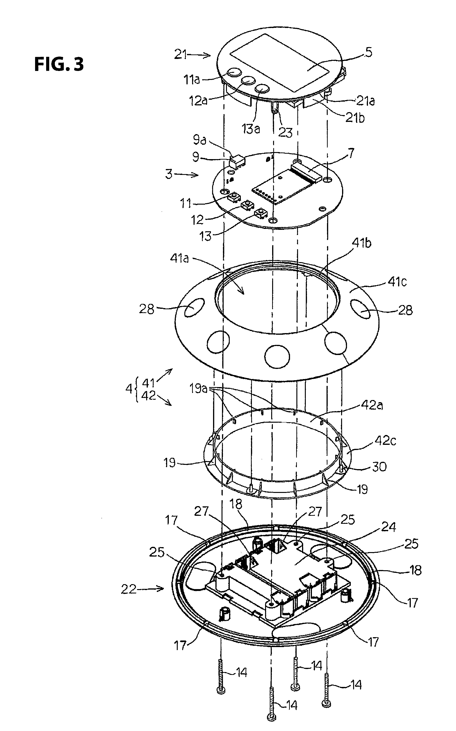 Stationary remote control transmitter