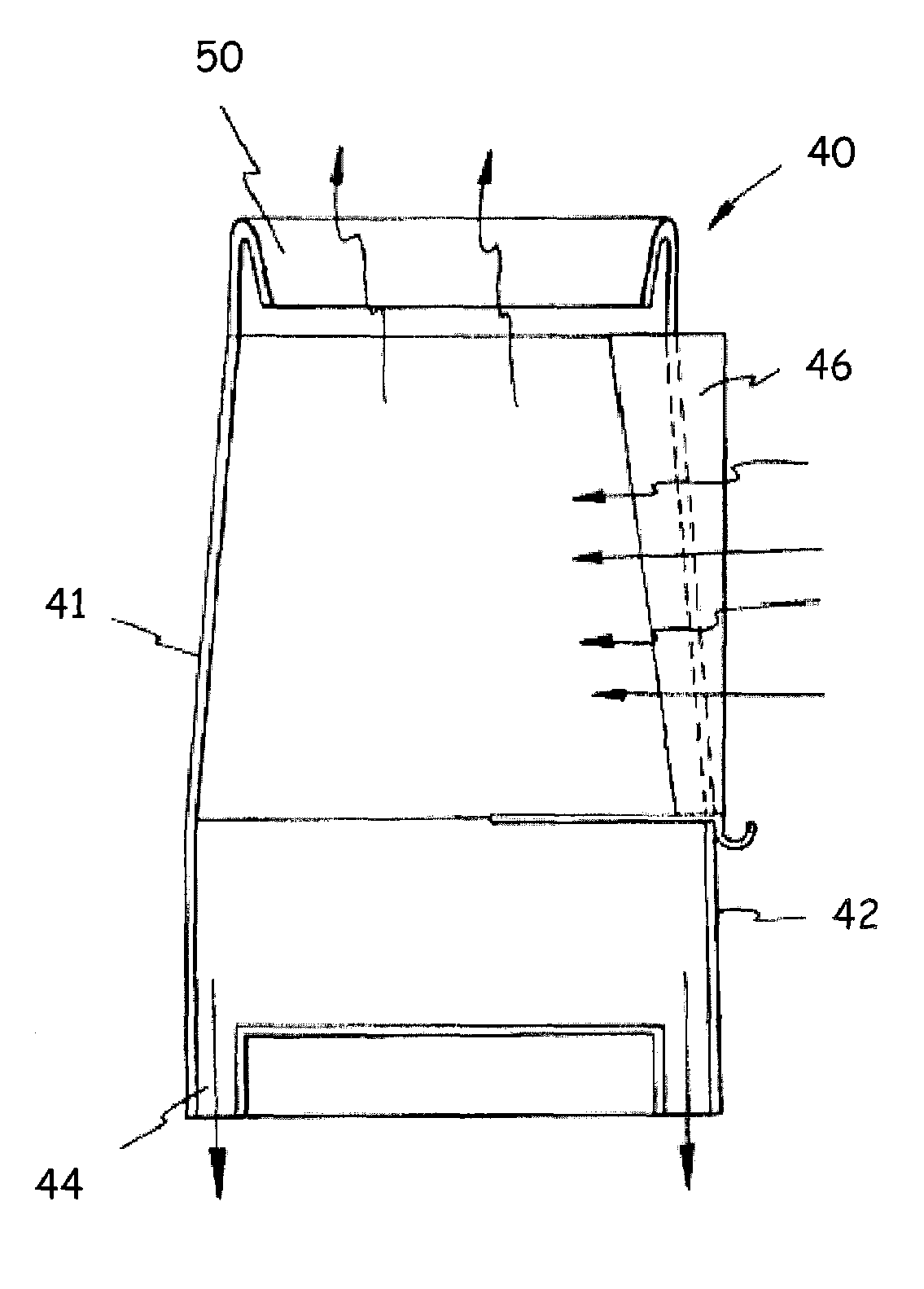 Steam/water conical cyclone separator