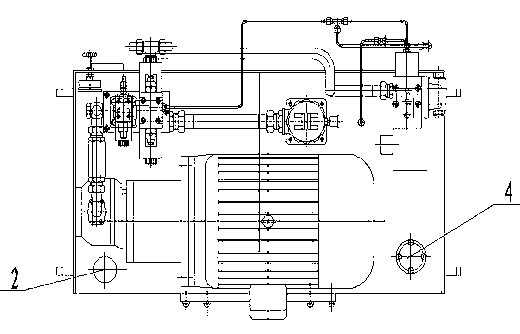 Hydraulic station for feeding trolley