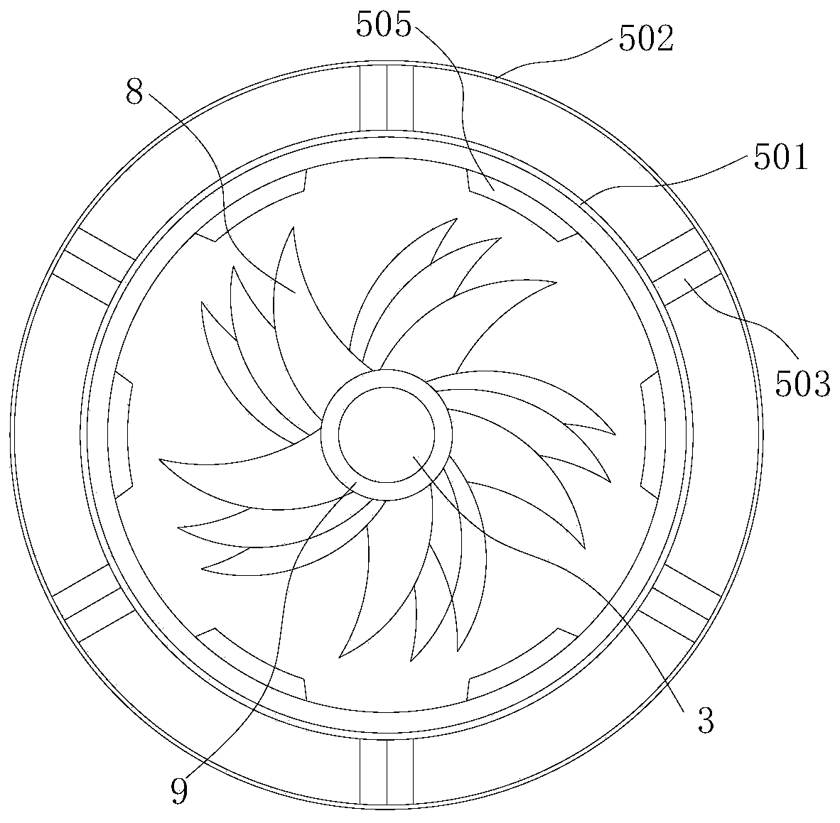 Wind energy power generation device