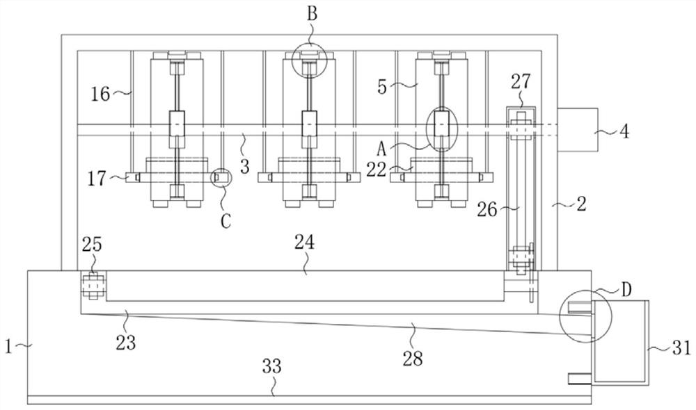 A roller crushing device for quick-frozen agglomerated food