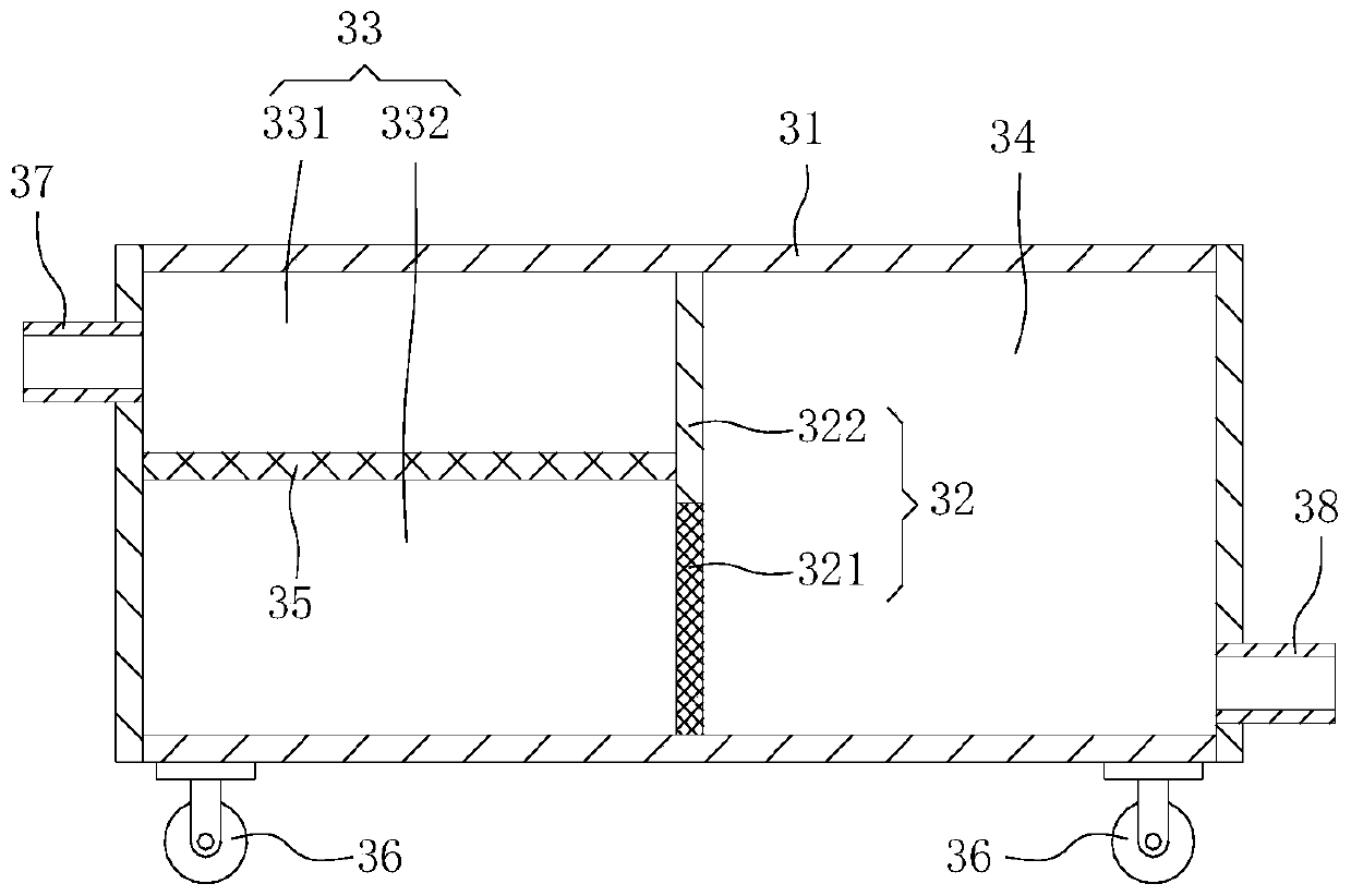 Siphon type adverse slope drainage system and method