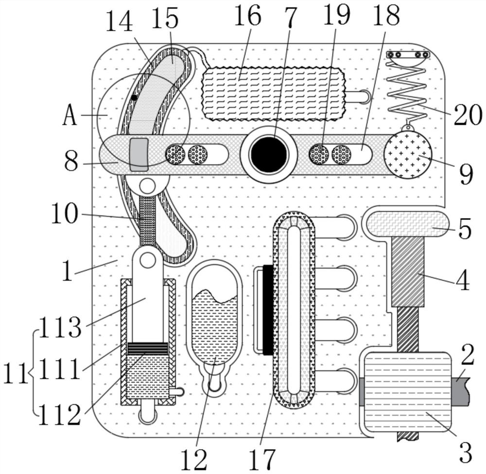 Leather surface coating device capable of automatically adjusting adding amount of coating liquid according to rotating speed