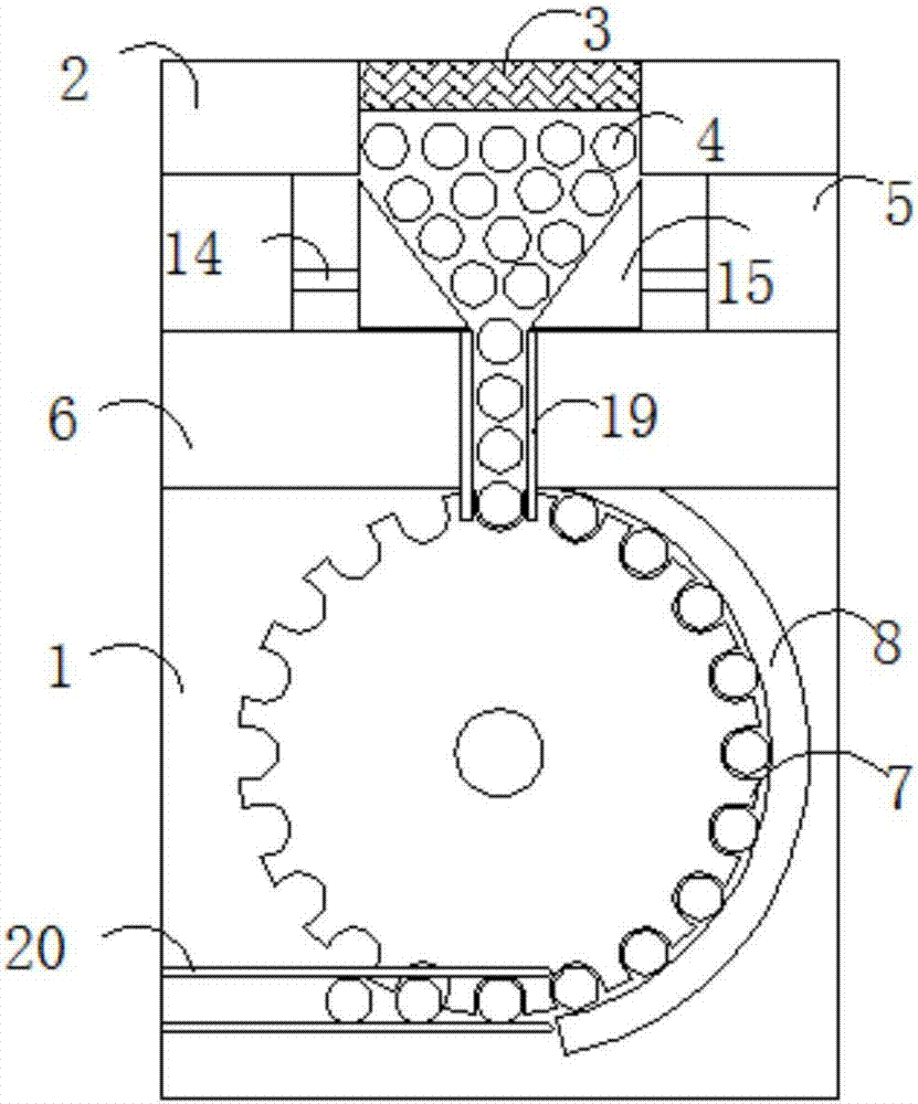 Star wheel bottle dividing device with protective effect on bottles