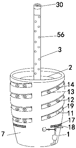 Stereoscopic flower arranging flowerpot with fish tanks and automatic water adding function