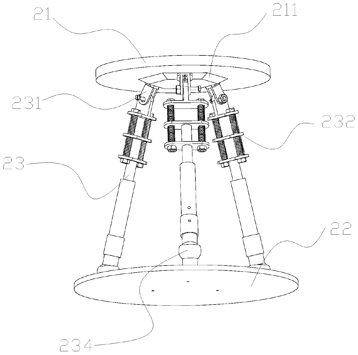 A lifting and landing platform for agricultural drones based on serial elastic drives