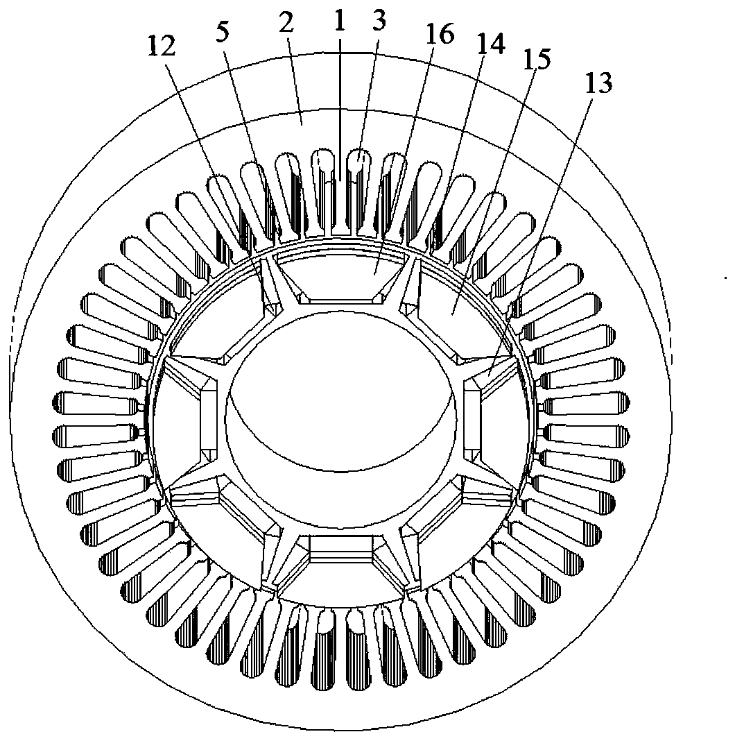 Double three-phase permanent magnet synchronous drive motor, electric vehicle and method thereof