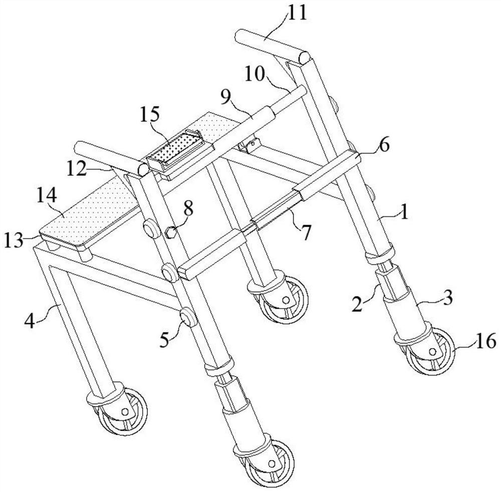 Walking assisting device for orthopedic rehabilitation