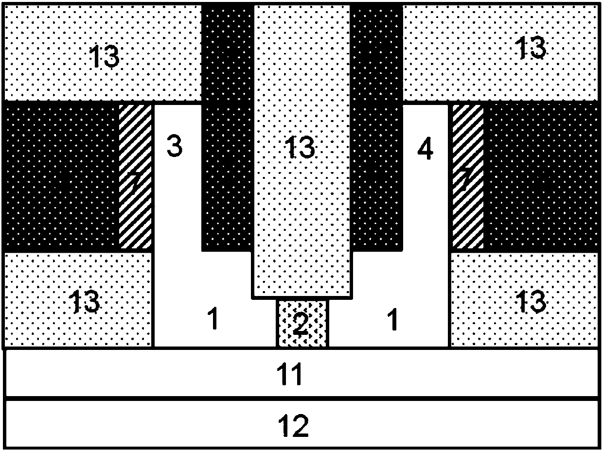 Bidirectional tunneling field-effect transistor with symmetric and replaceable source and drain and manufacturing method of bidirectional tunneling field-effect transistor