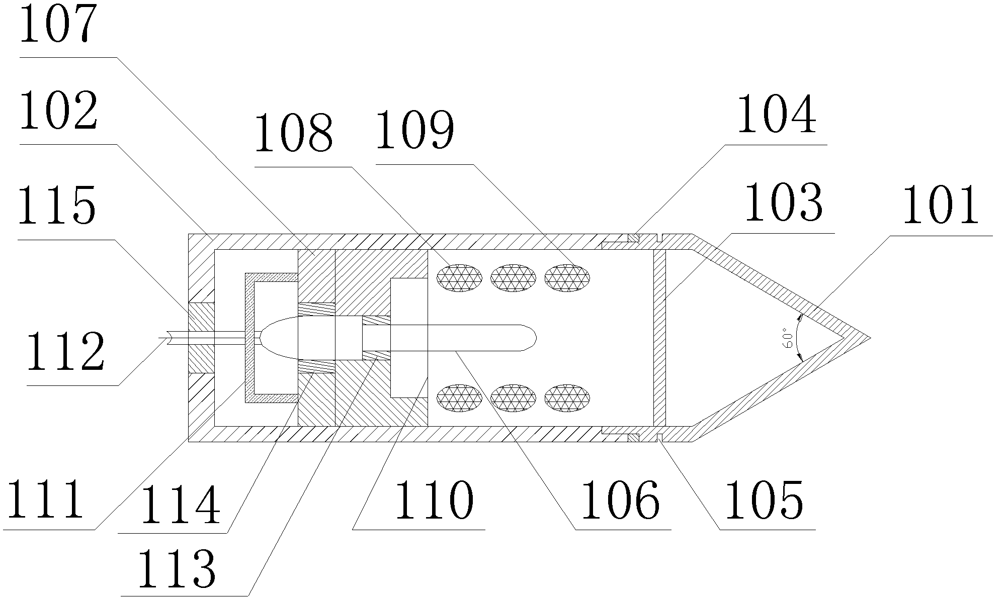 Fast press-in type real-time deep underground water temperature monitoring device