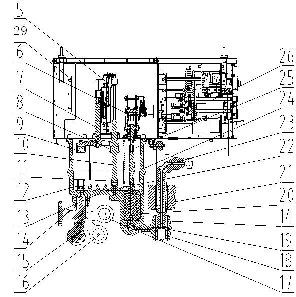 Solid insulating vacuum ring network cabinet