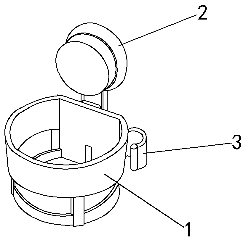 Hair dryer rack with sucker