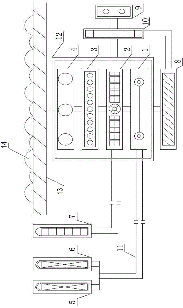 Ultrasonic anti-icing and ice-removing complete device used for highway pavement