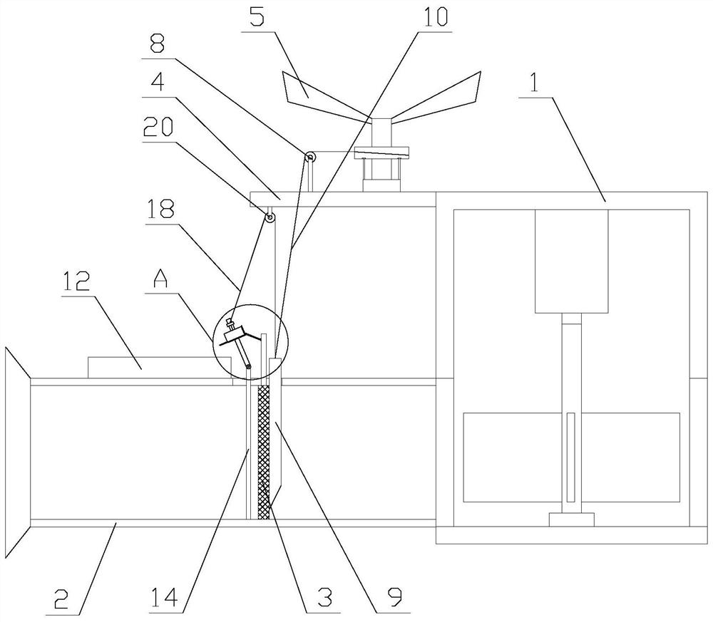 Agricultural hydroelectric power generation device with anti-blocking function