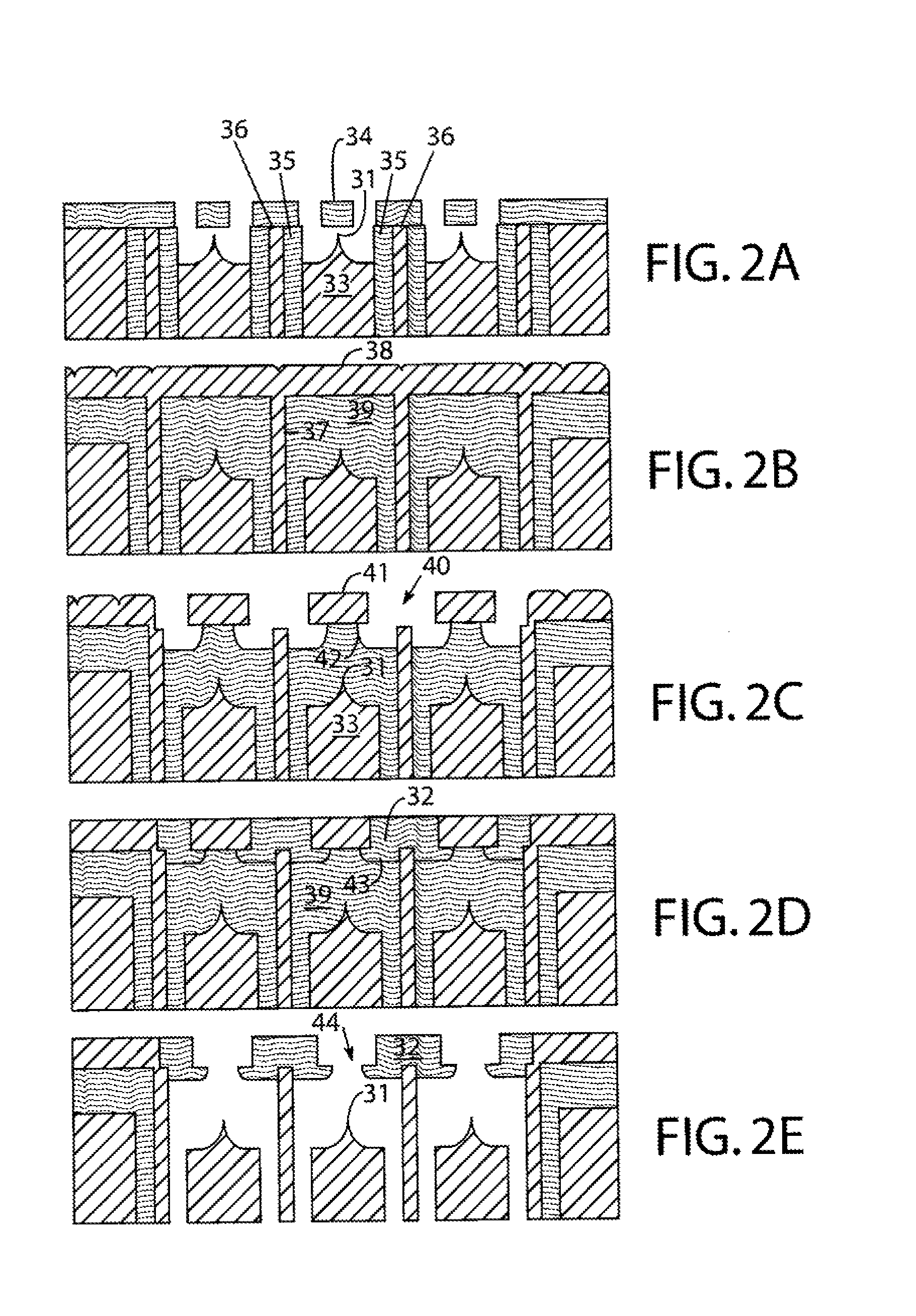 Integrated field emission array for ion desorption