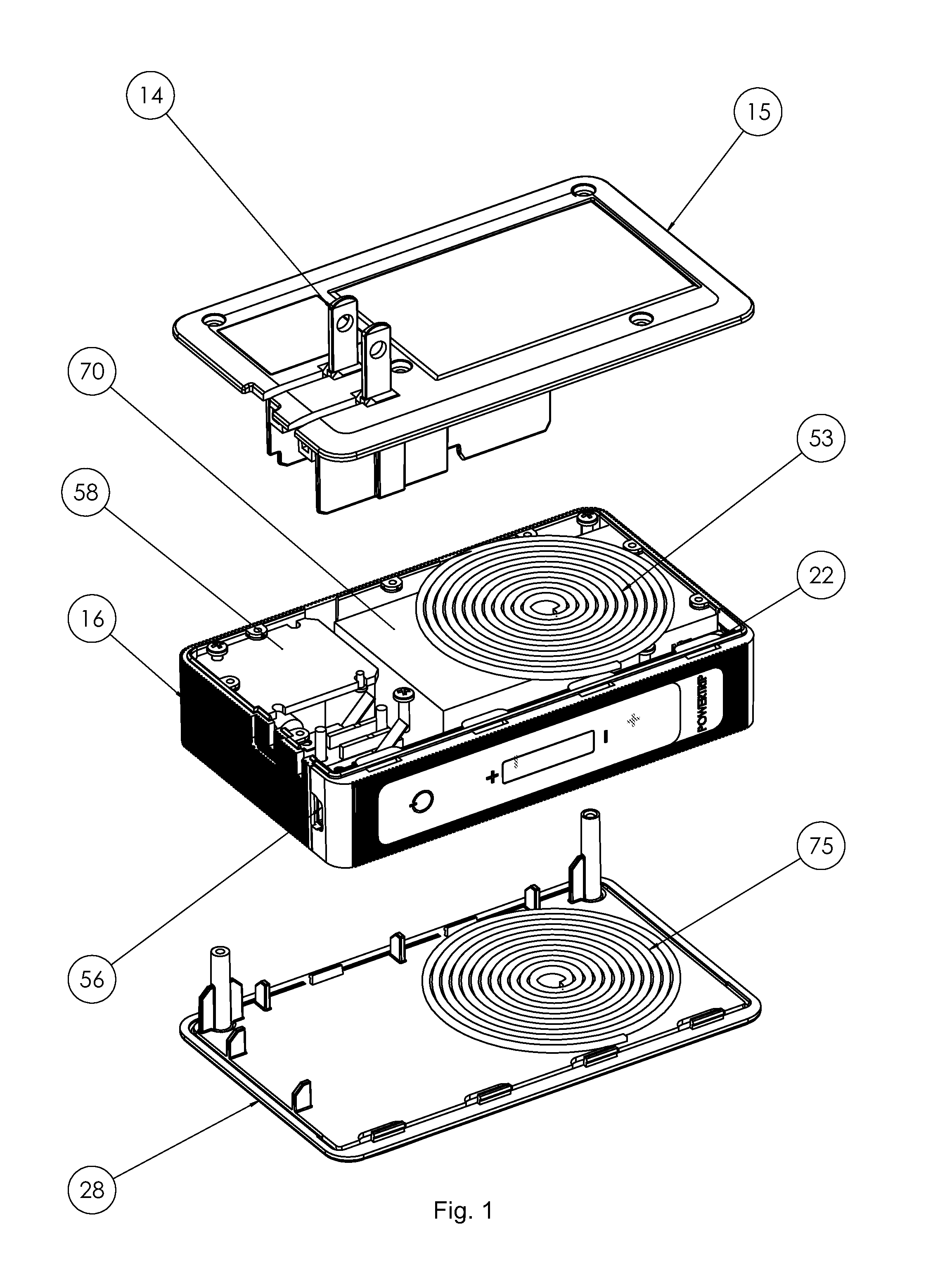 Portable Battery Charger with Inductive Charging