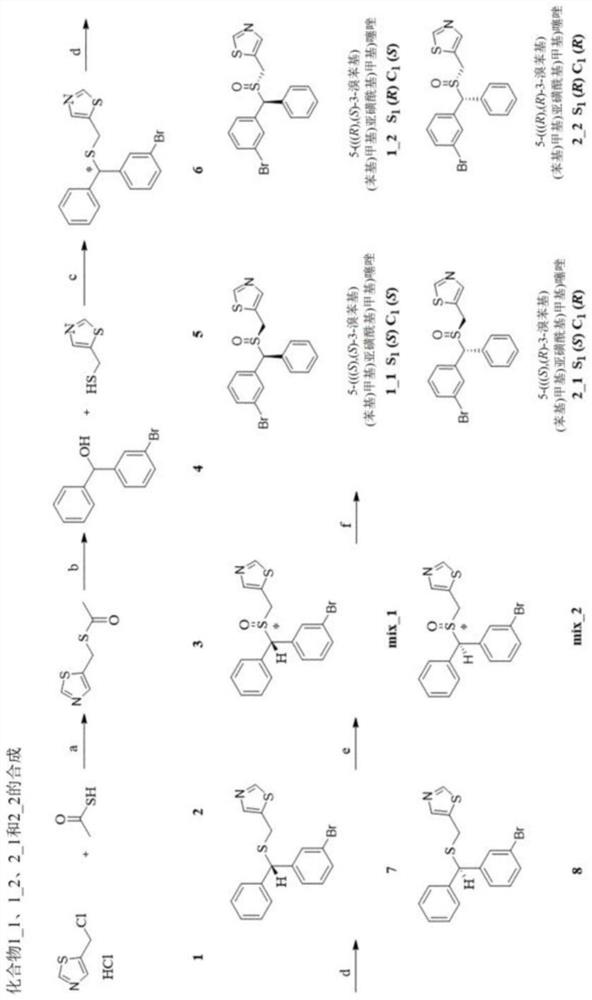 Thiazole and diphenyl substituted sulfoxides for improving cognitive function and addiction to substances