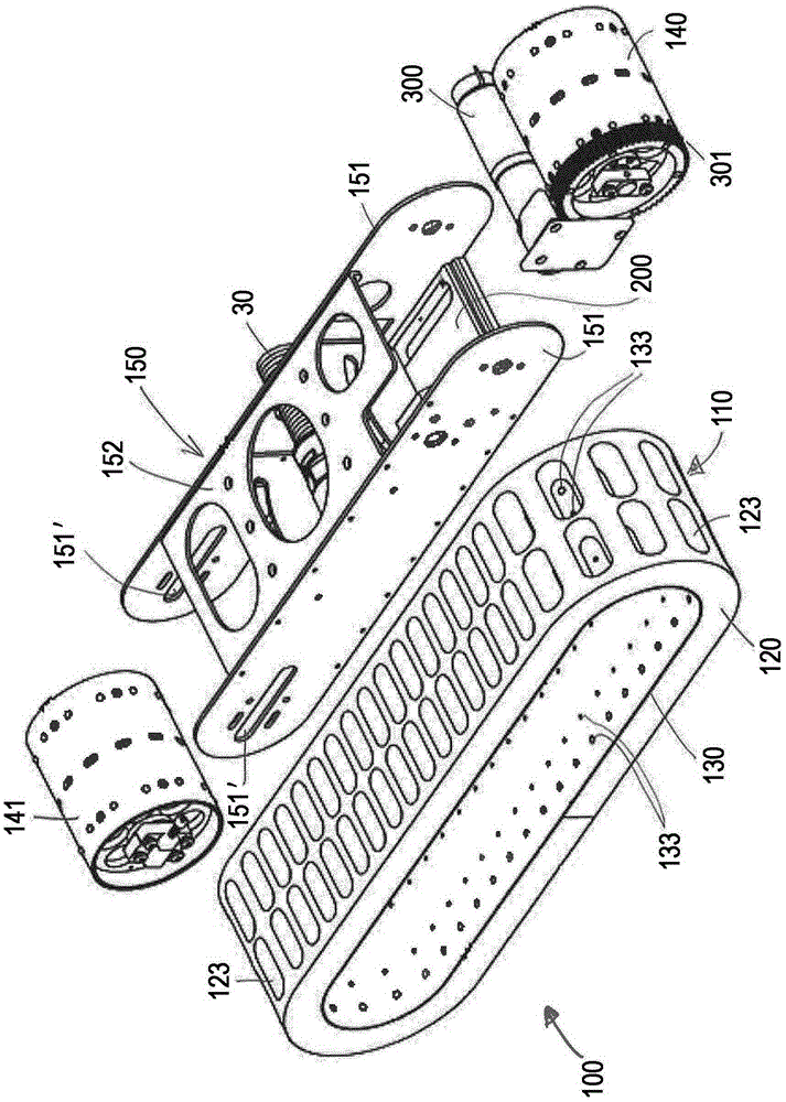 Vacuum wall crawler