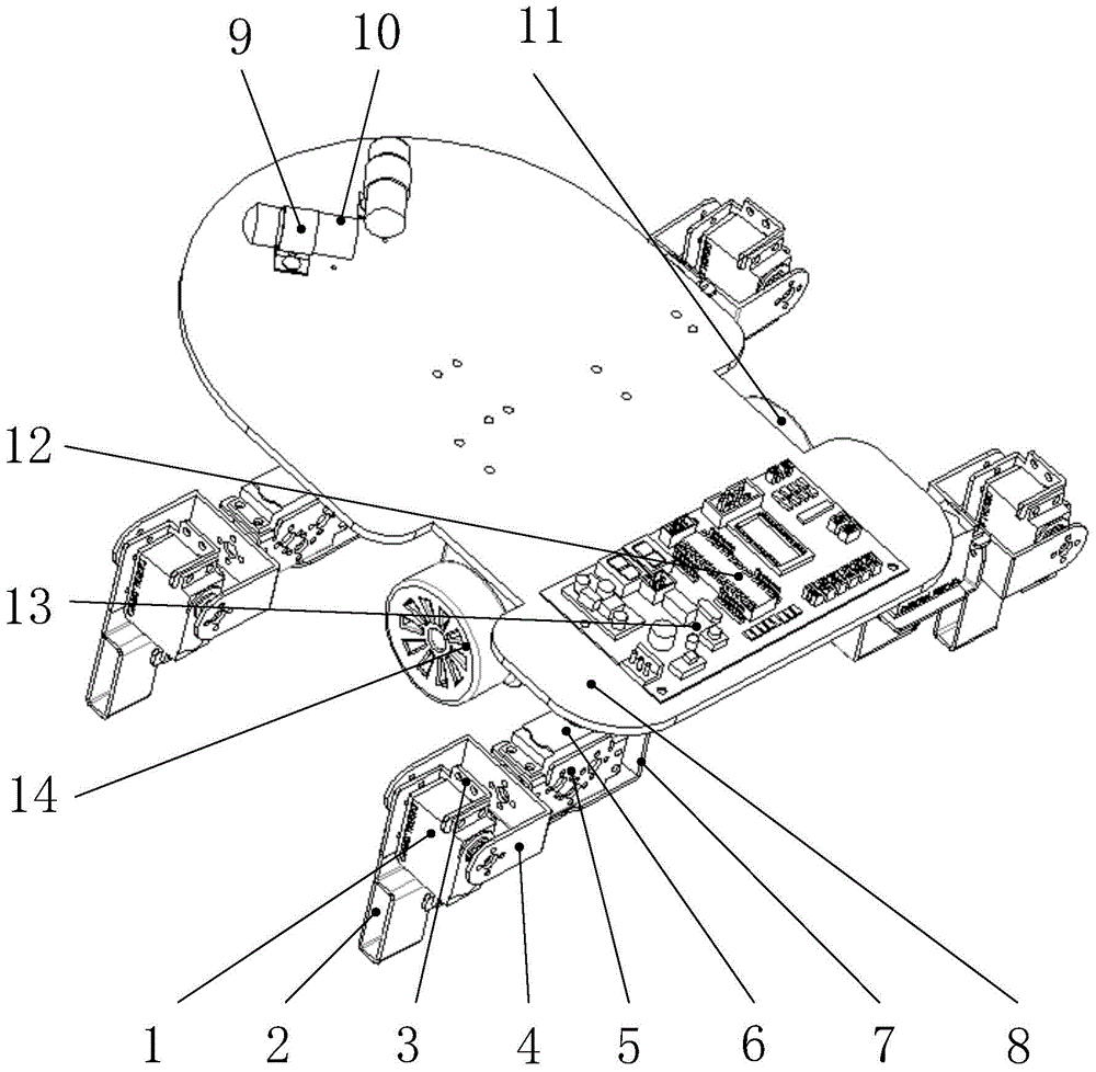 Wheel-footed convertible toy robot