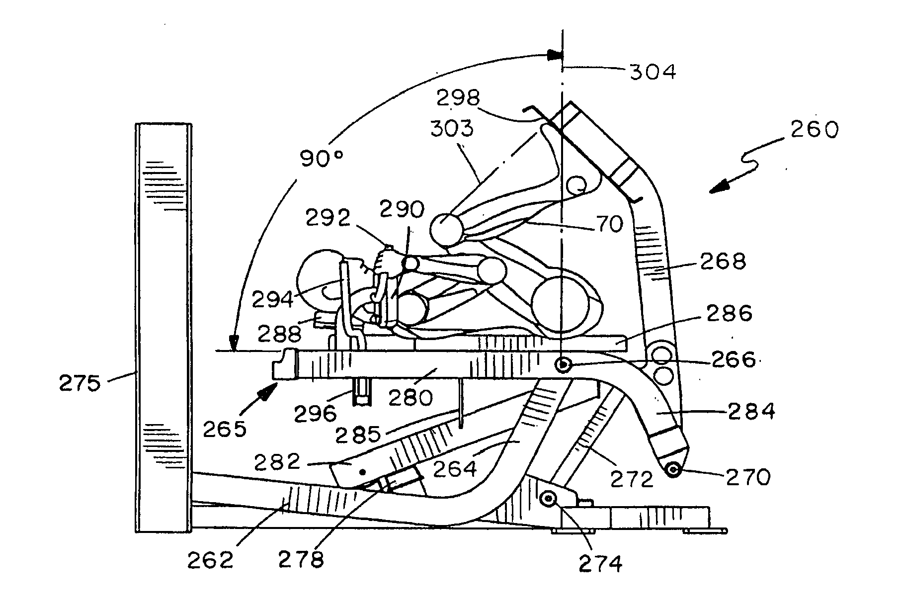 Leg press exercise machine with self-aligning pivoting seat