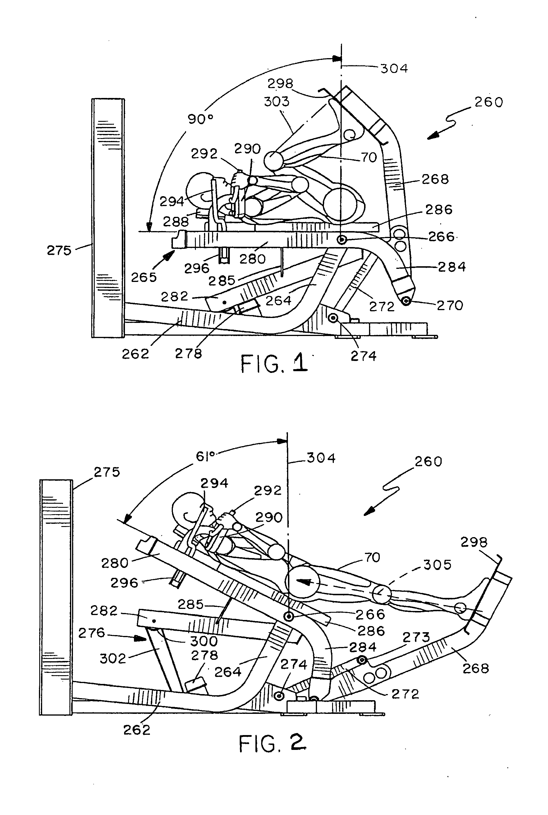 Leg press exercise machine with self-aligning pivoting seat