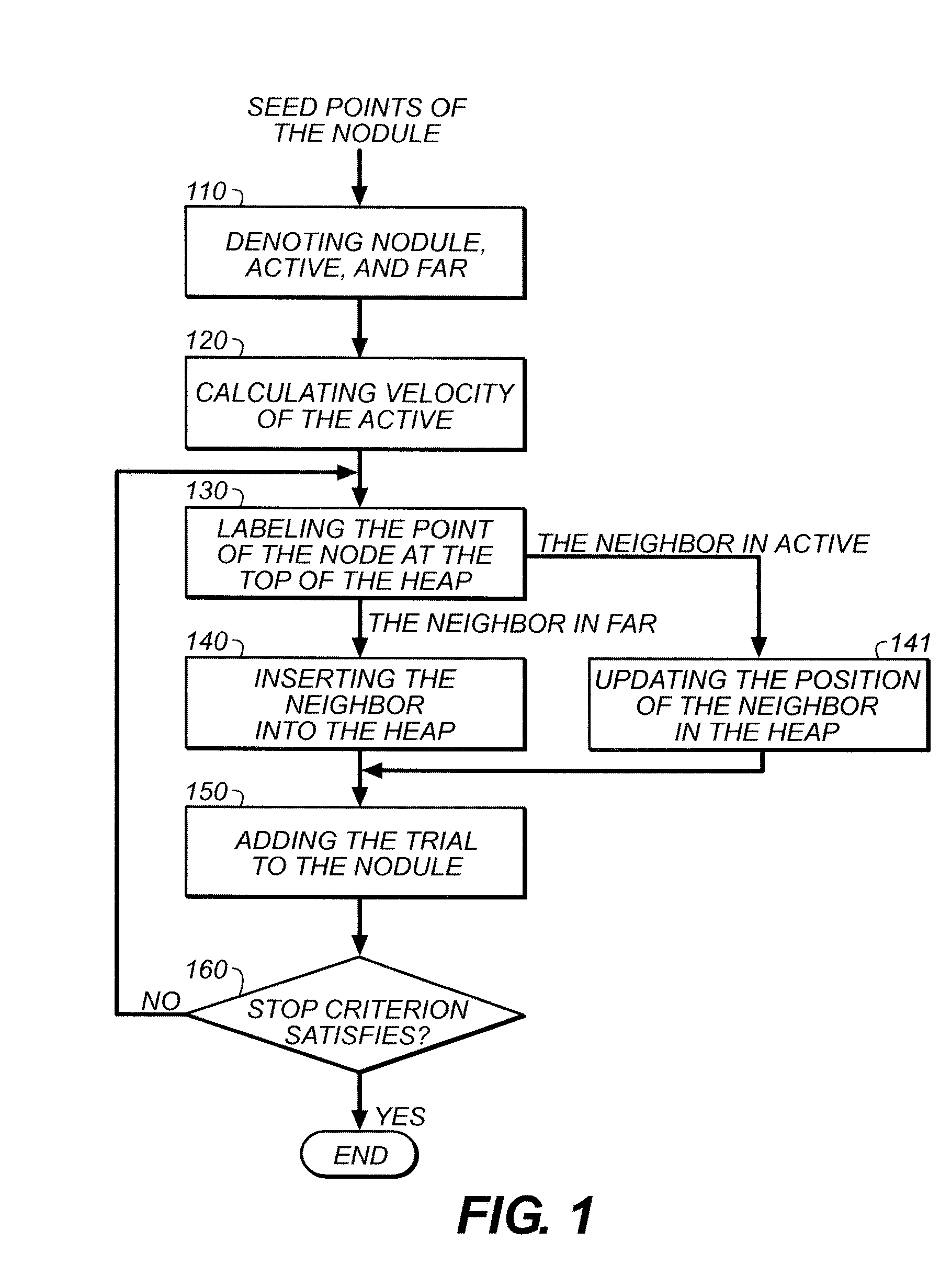 Process and apparatus for lung nodule segmentation in a chest radiograph