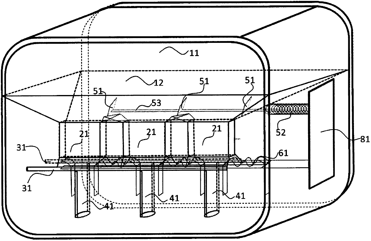 Medicine box capable of accurately quantifying as needed and easily taking out capsules through one key