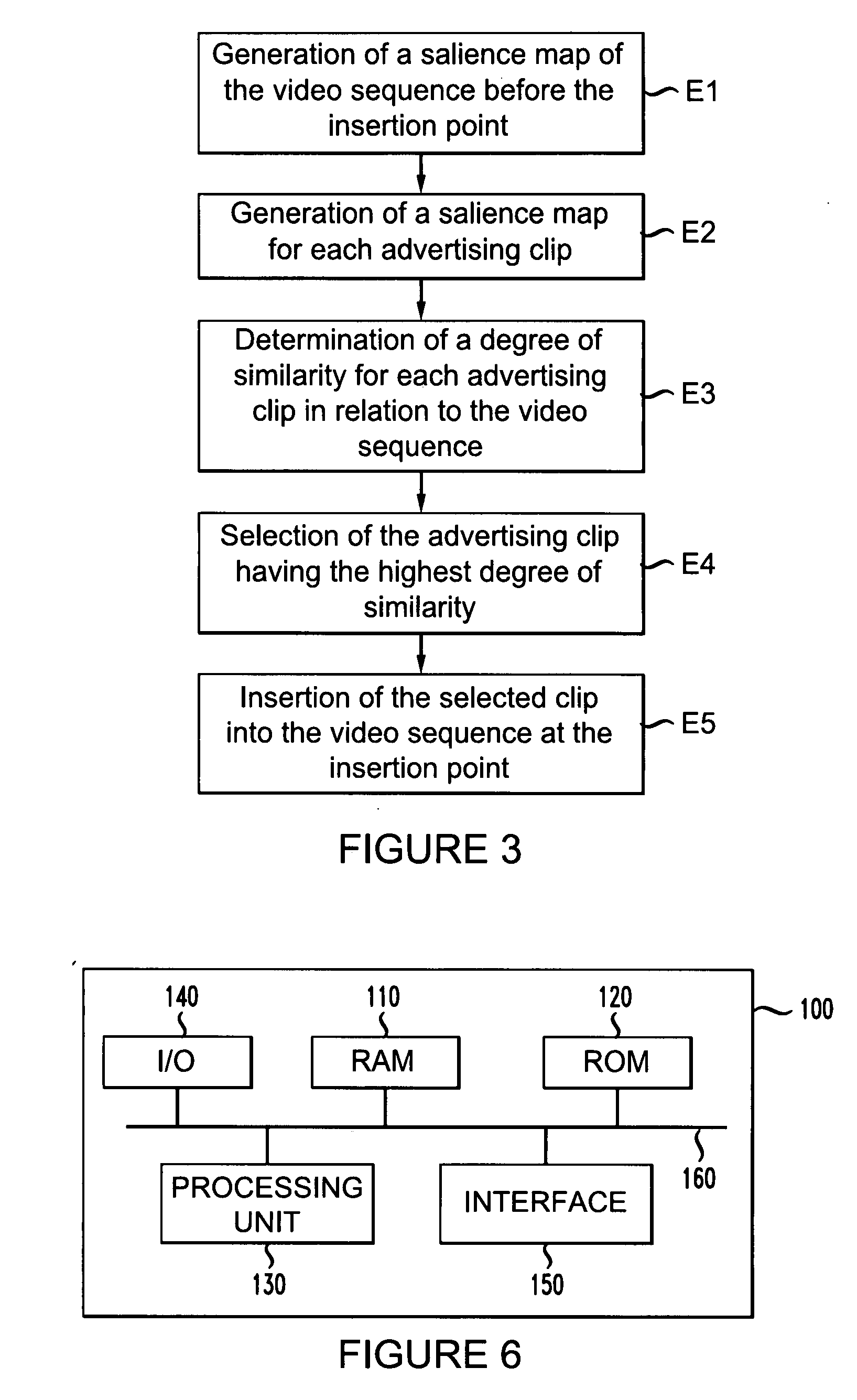 Method for inserting an advertising clip into a video sequence and corresponding device