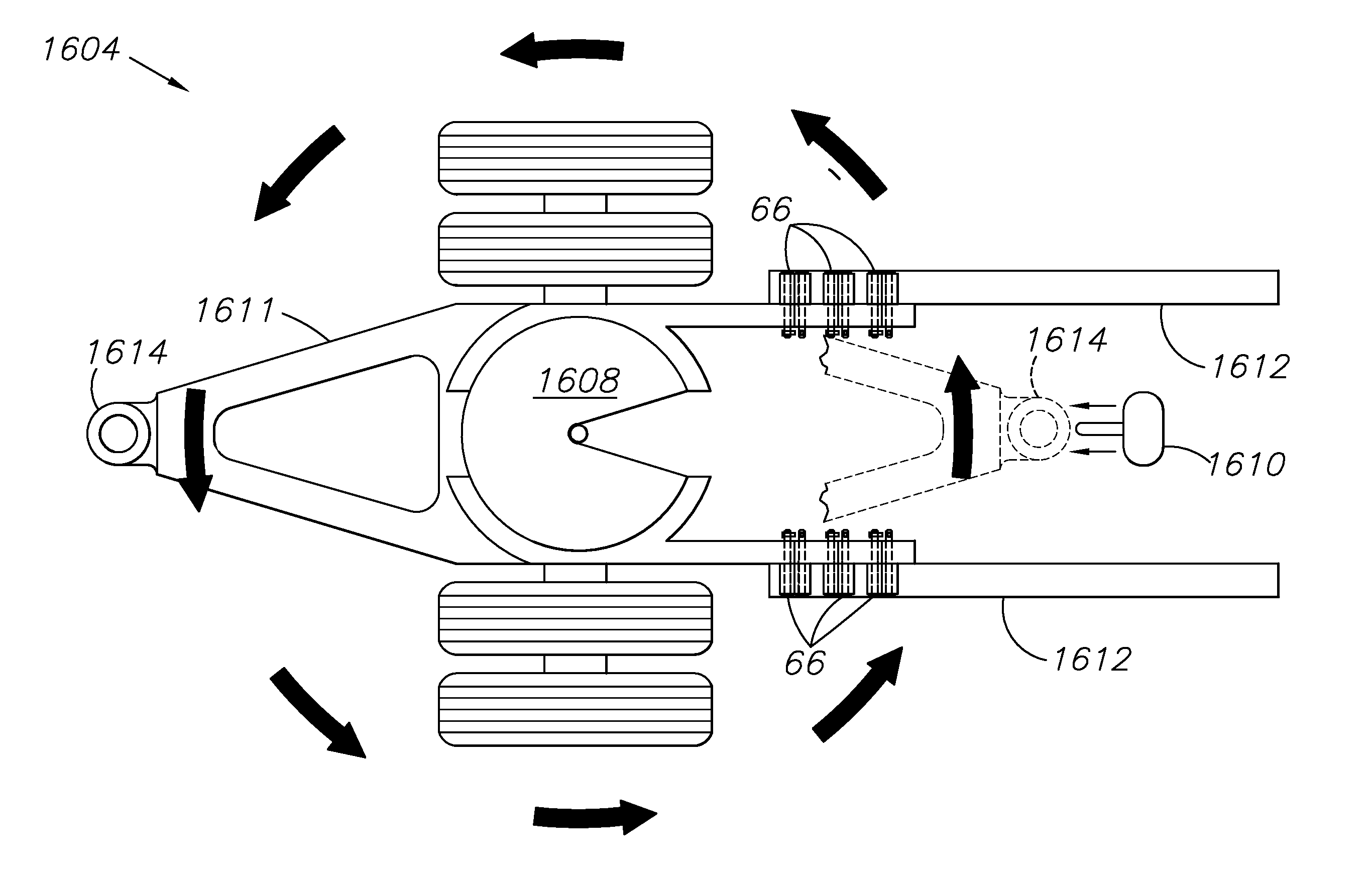 Powered converter dolly and securing device