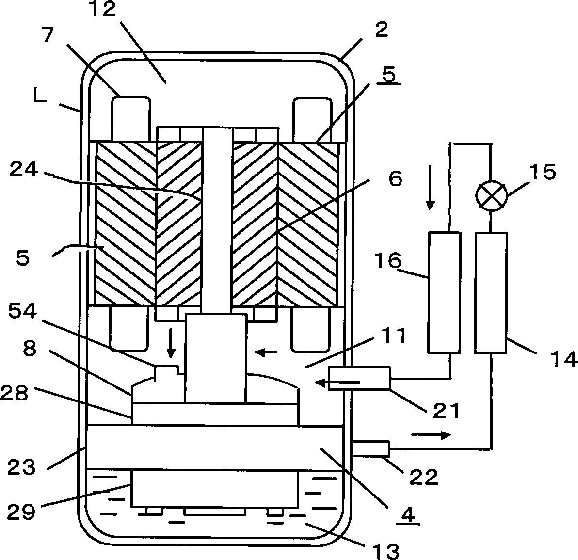 Control method for reducing oil-jetting apparatus of rotary compressor and uses thereof