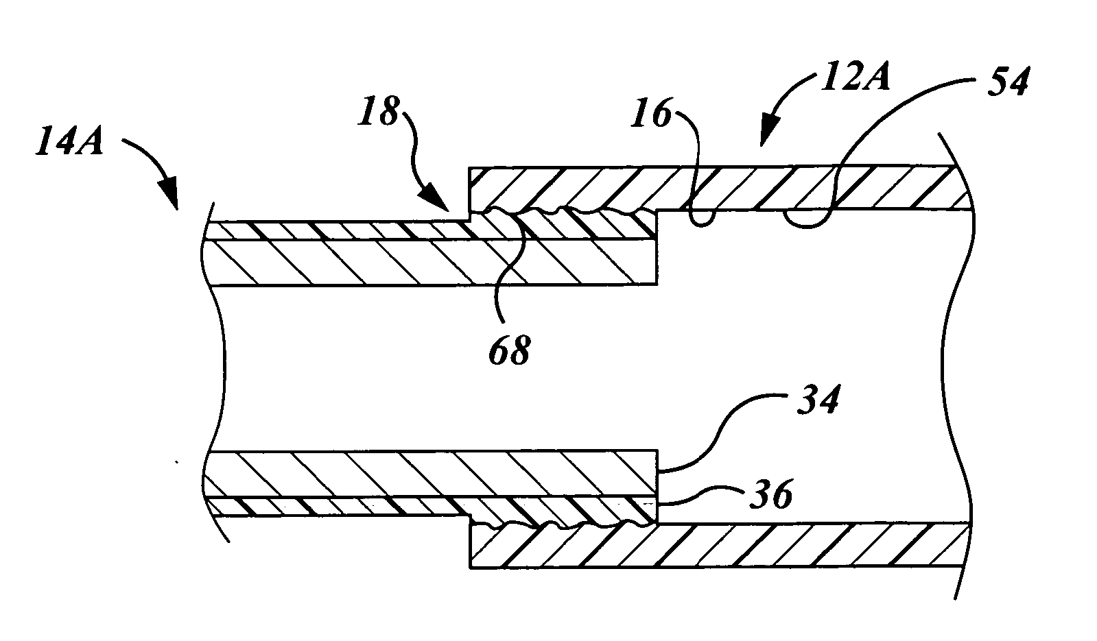 Method of coupling polymeric tubing to polymeric coated metal tubing