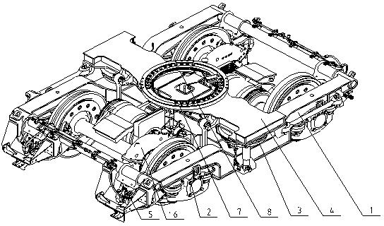 25-meter curve radius metro bogie