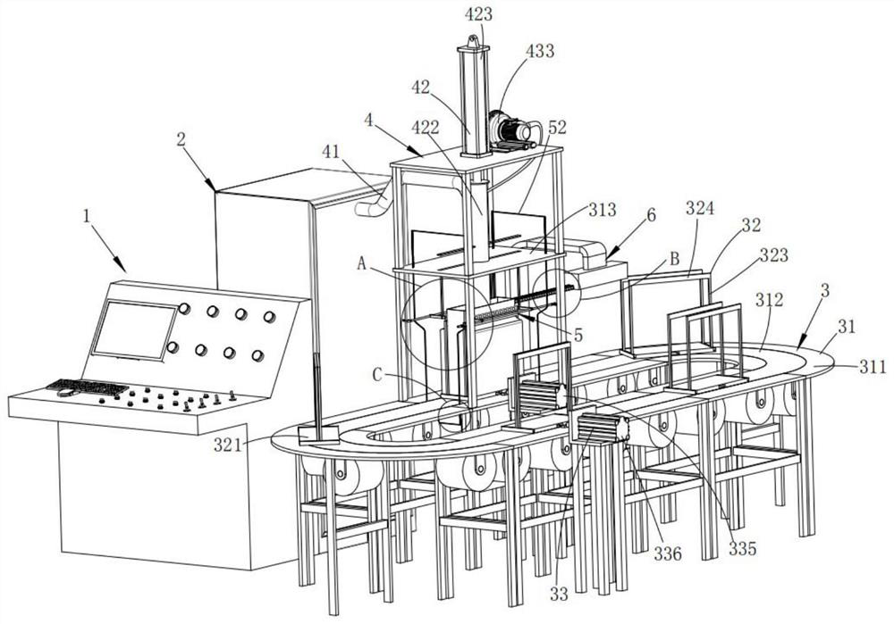 A pillow filling machine