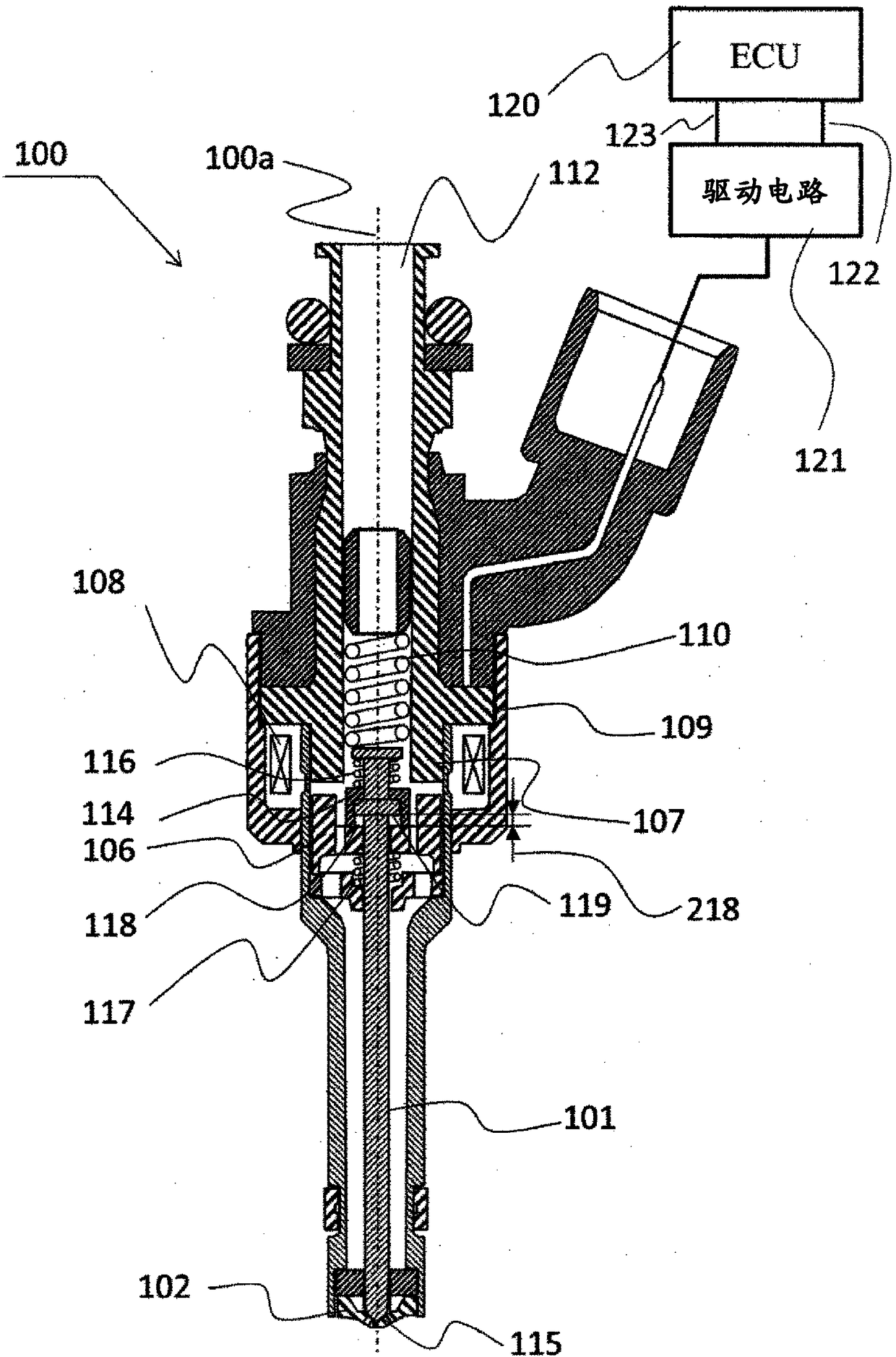 Control device for fuel injection device