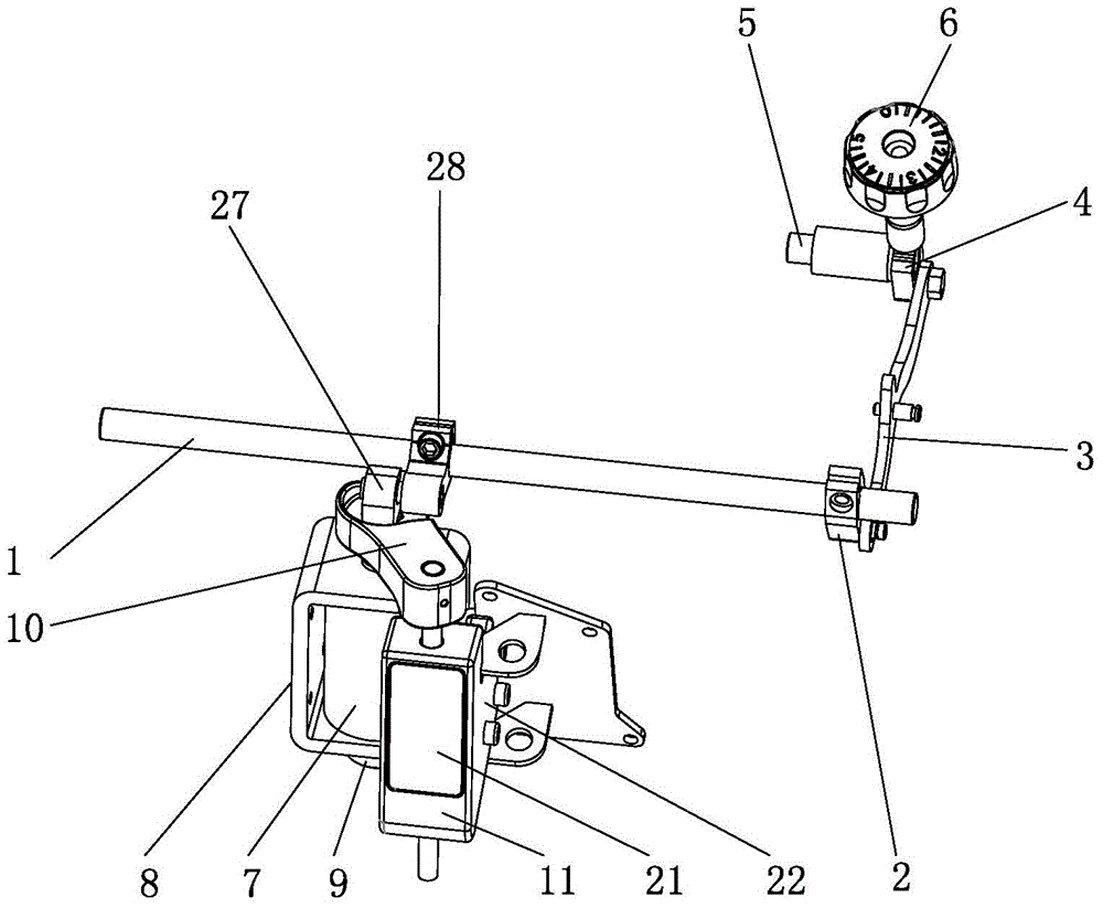 Noise-reduction buffer mechanism for sewing machine backstitch