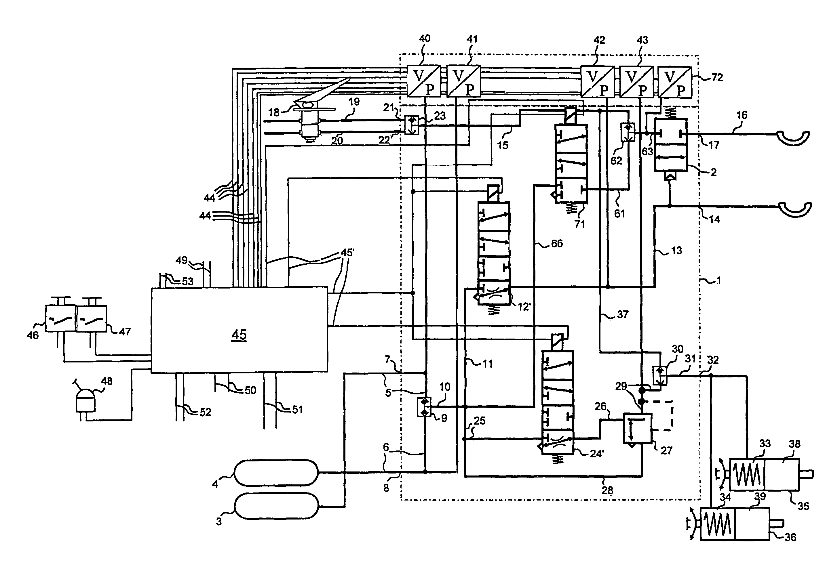 Electropneumatic parking brake modulator