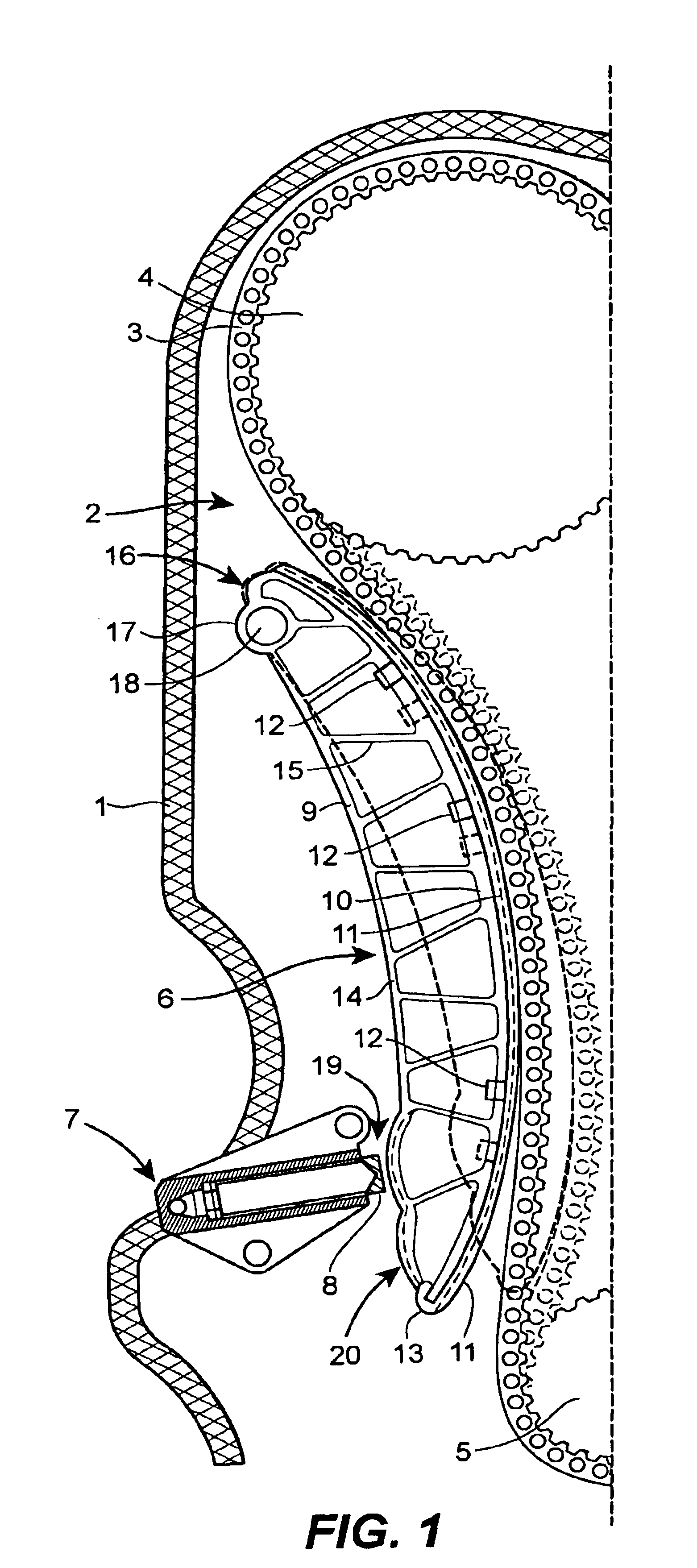 Slide rail with two compression regions