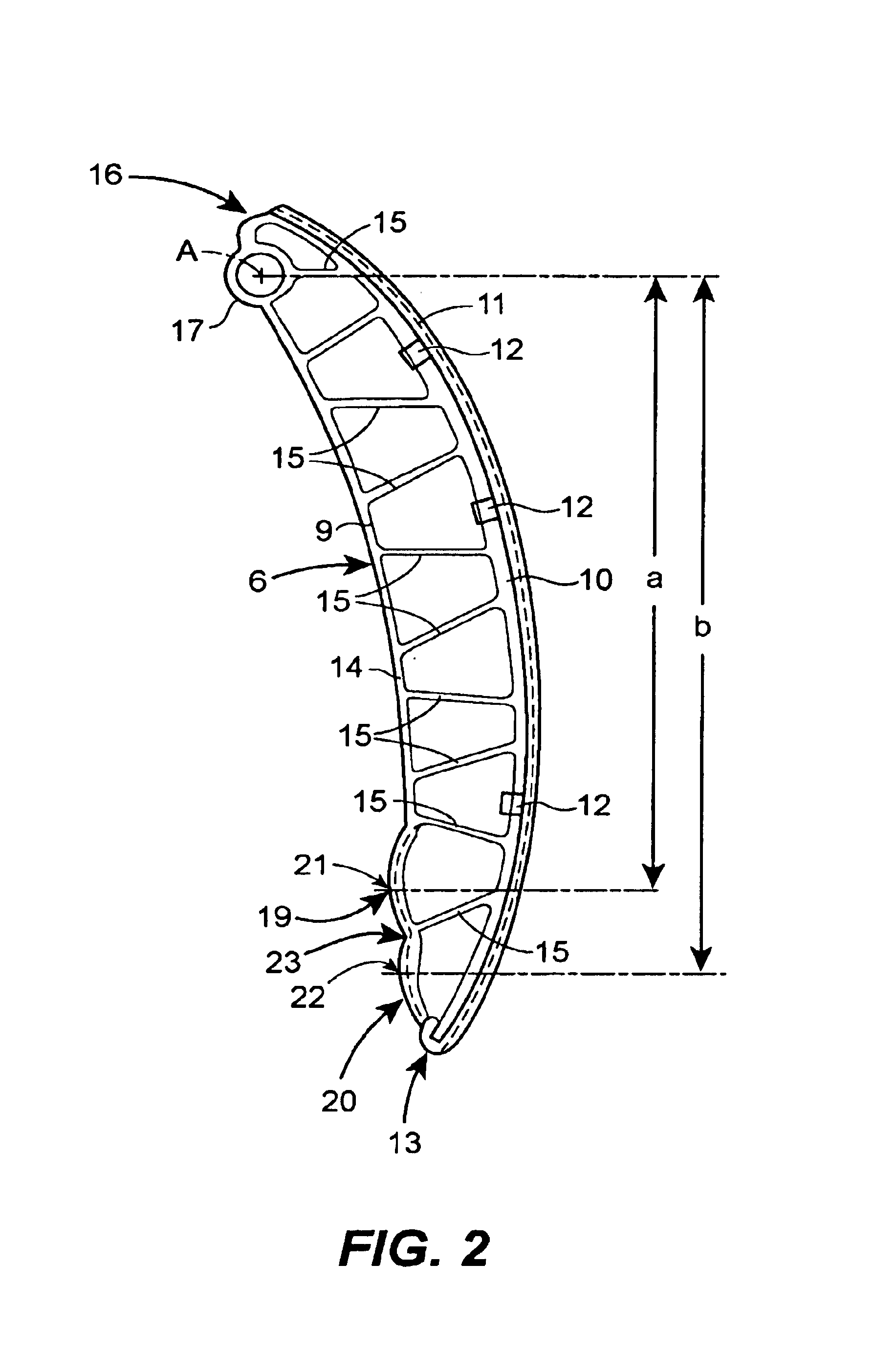 Slide rail with two compression regions