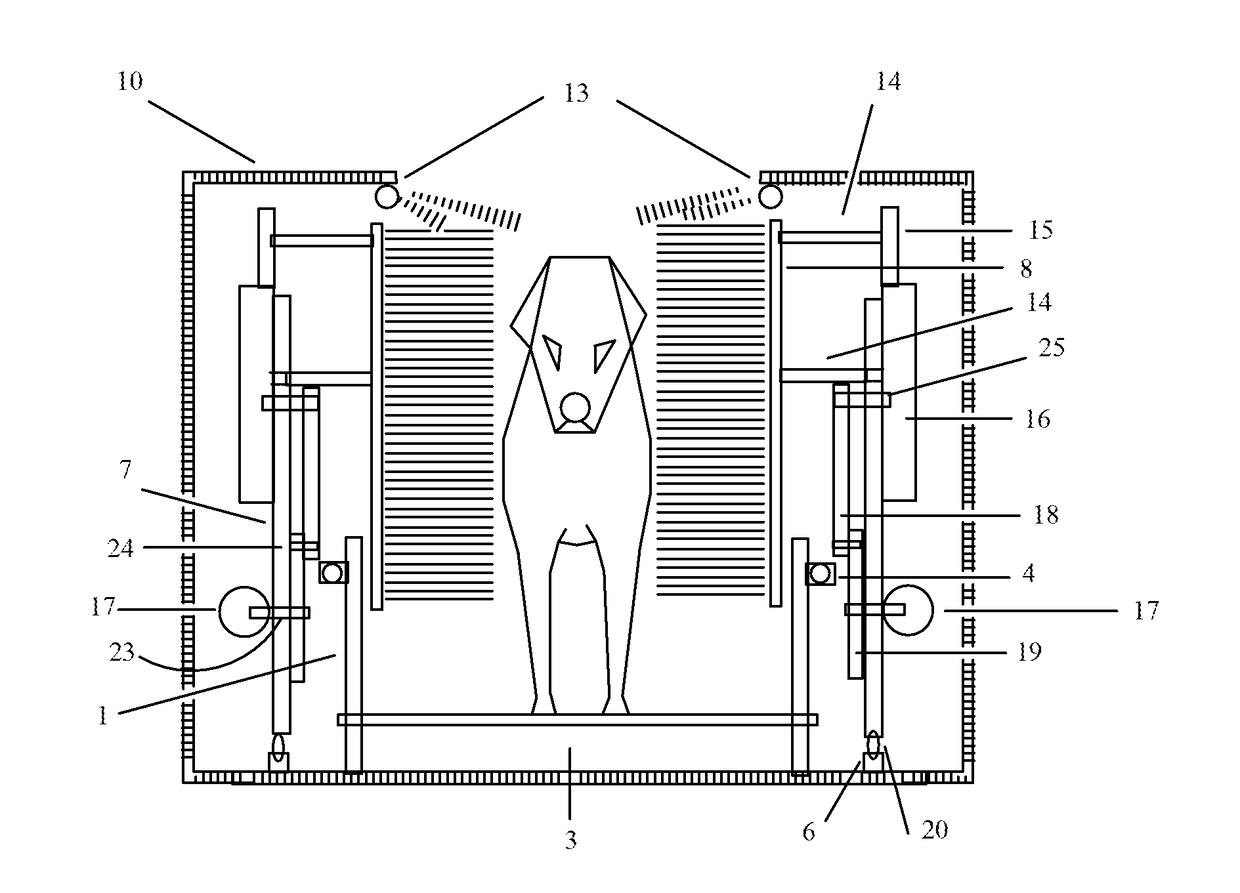 Automatic dog washing machine