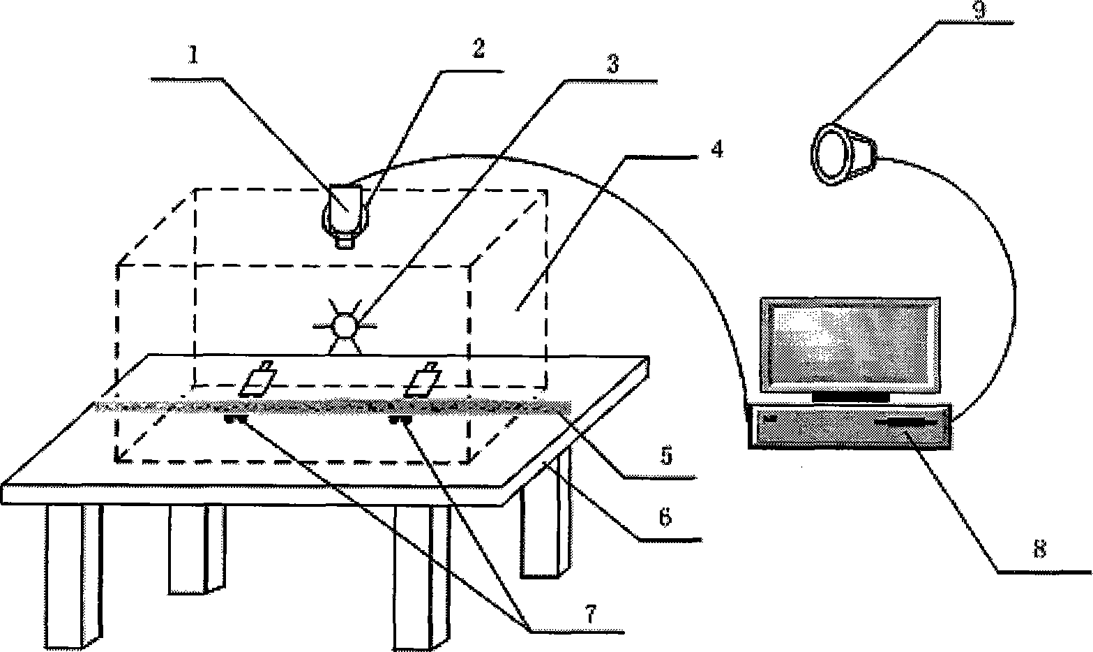 Band tape graduation on-line automatic detection system and method based on image processing