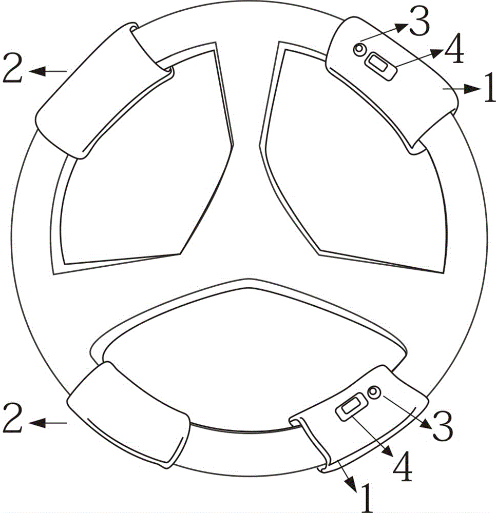 Acceleration and braking device attached to steering wheel