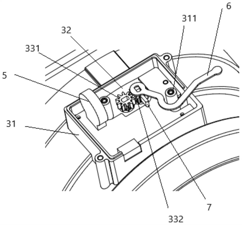 Electric non-return air door capable of being automatically closed in power failure