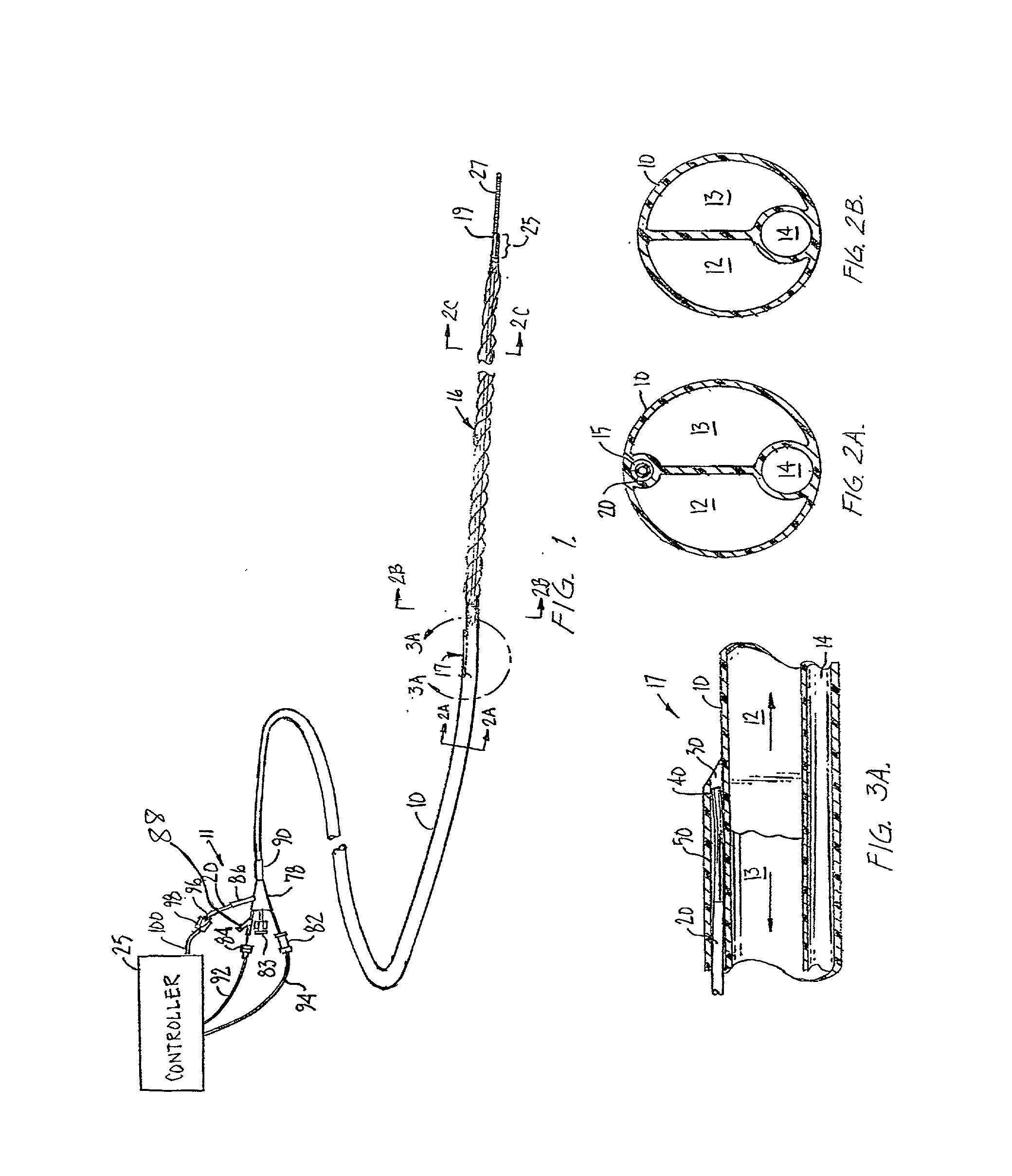 Catheter system with on-board temperature probe