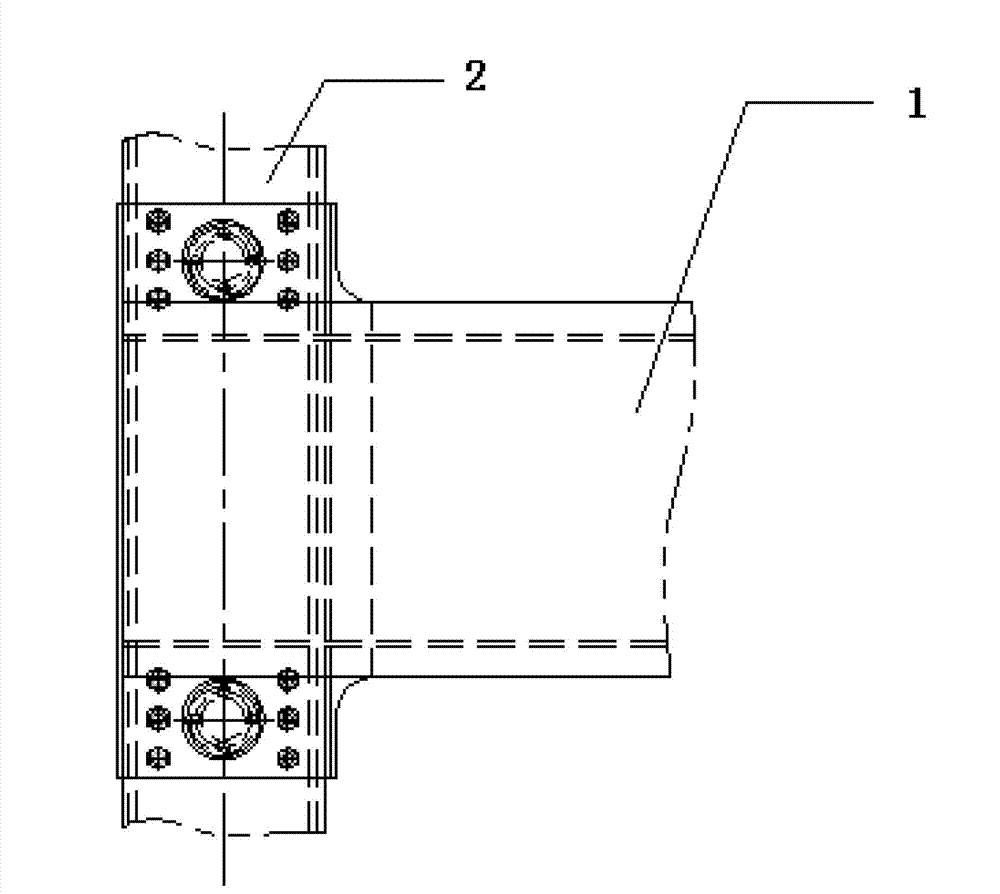 Crane main beam positioning device and method