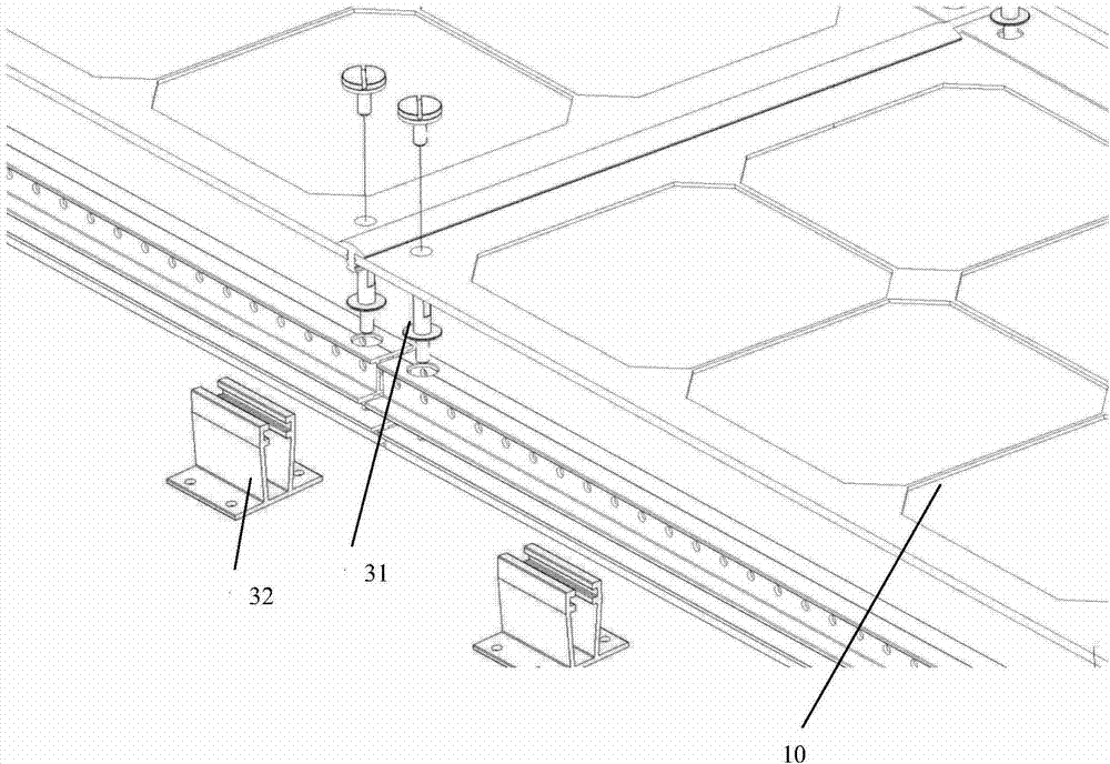 Waterproof structure of household roof photovoltaic power generation system