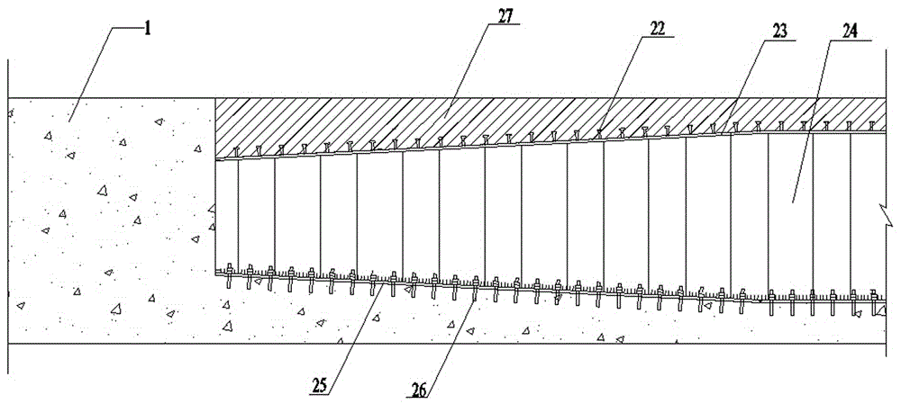 Construction method for carrying out shear strengthening on concrete box girder by adopting corrugated steel web