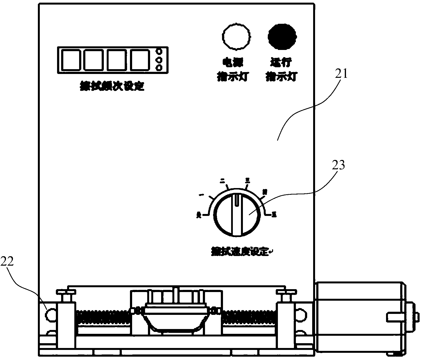 Detection device for detecting curing degree of optical fiber coloring printing ink