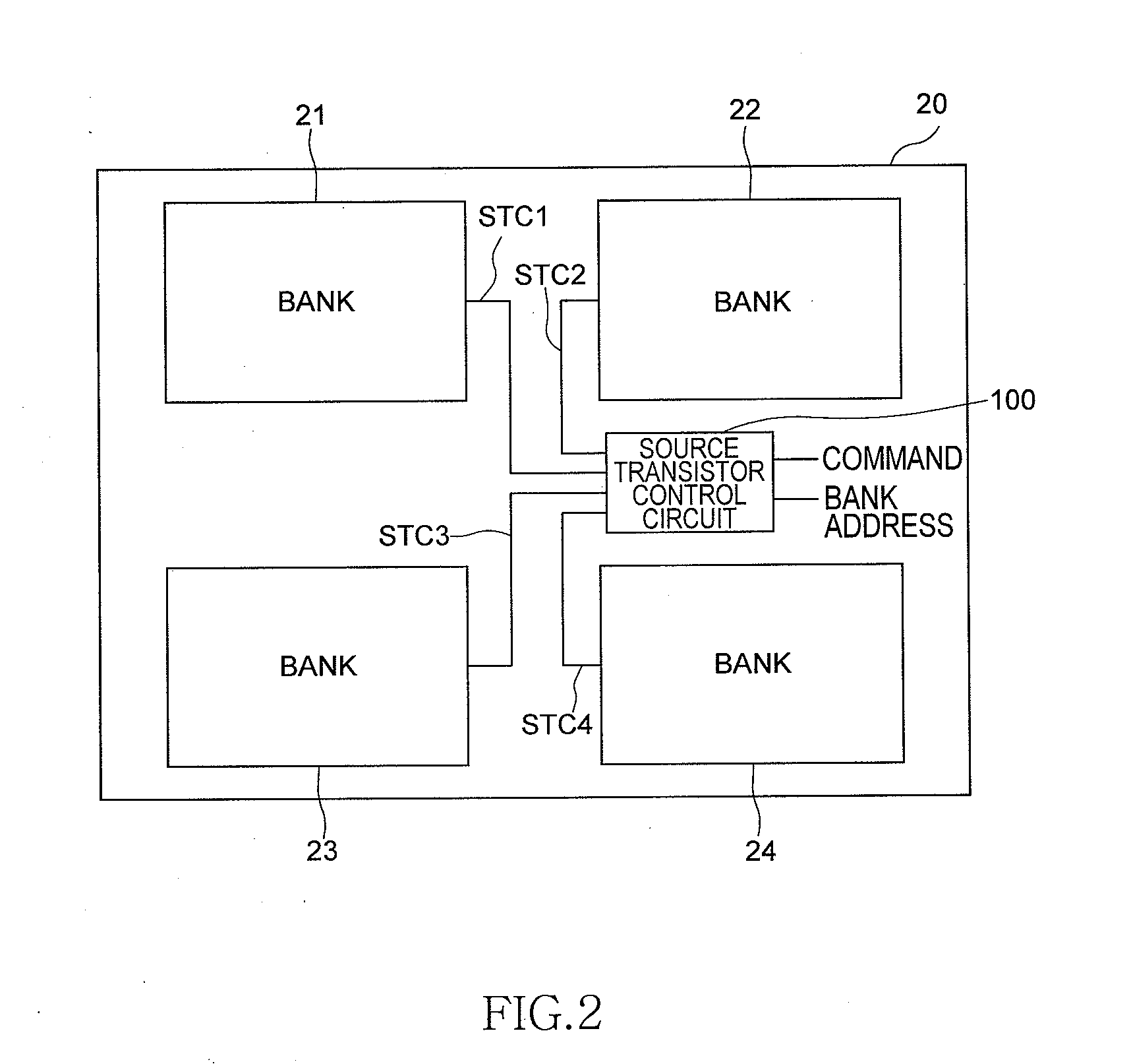 Semiconductor memory device having selective activation circuit for selectively activating circuit areas