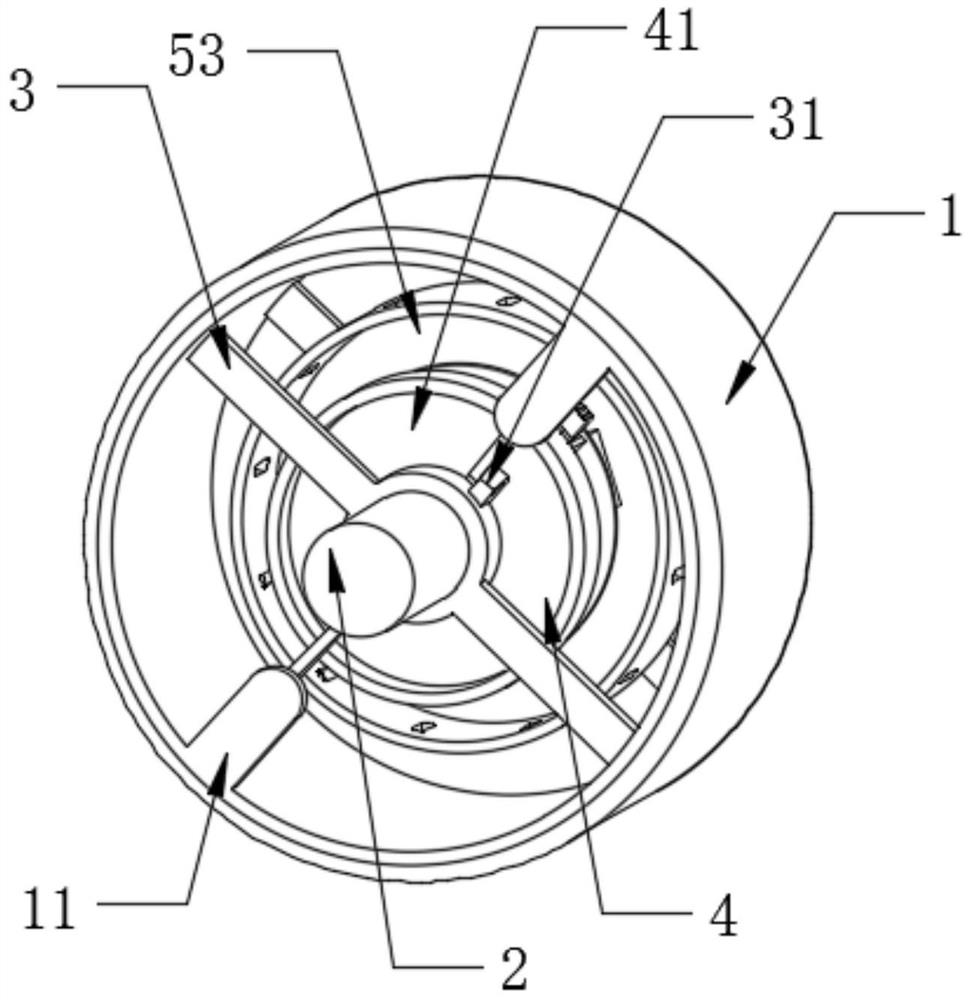 Automatic speed reducing wheel of forklift