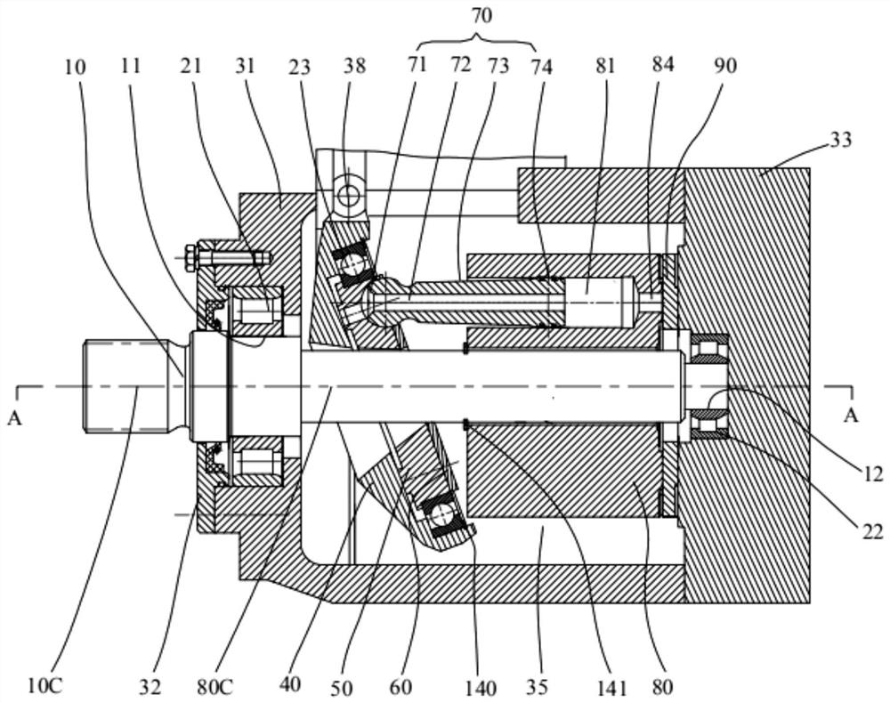 Sliding disc type axial plunger pump